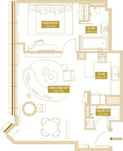 So Uptown Residences Dubai Floor Plans 1BR