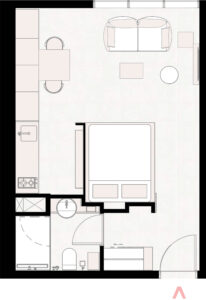 Upside Business Bay Apartments Floor Plans Studio